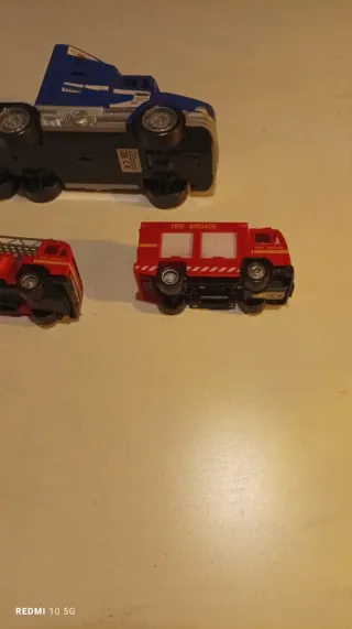 Conjunto 3 Veículos Bombeiros e Pesados