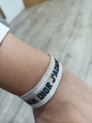 Pulsera Christian Dior Beige y Negra