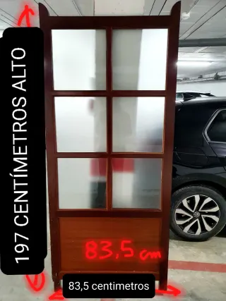 VENDO O CAMBIOBiombo Separador Madera Sapeli
