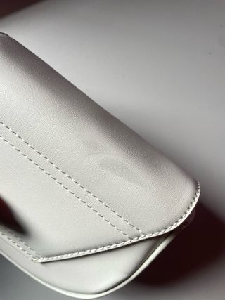 Bolso Diesel 1Dr Mini Blanco y Plateado