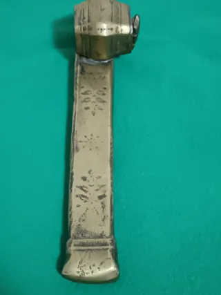 Antico calamaio da viaggio in ottone