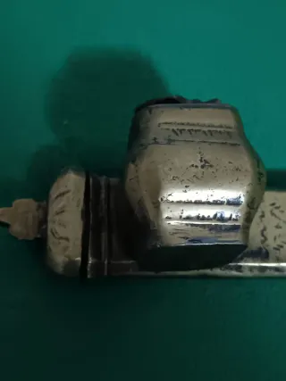 Antico calamaio da viaggio in ottone