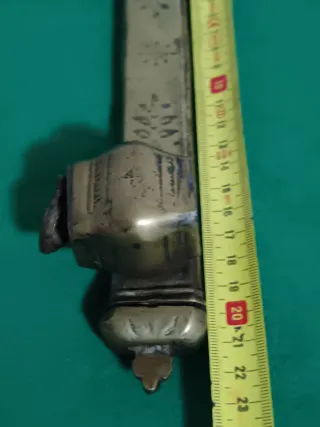 Antico calamaio da viaggio in ottone