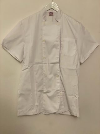 Bata Cocinero Blanca Manga Corta