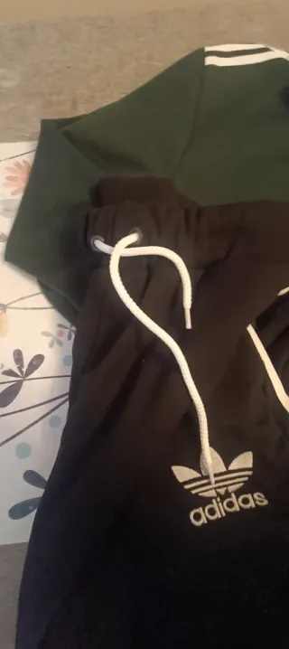 Conjunto Adidas Chándal Verde y Negro Hombre