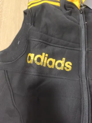 Chaleco Adidas Invierno Talla M Negro/Amarillo