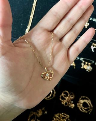 Colgante Corazón Manos Bebé