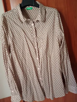 Camicia Benetton Donna L 100% Cotone