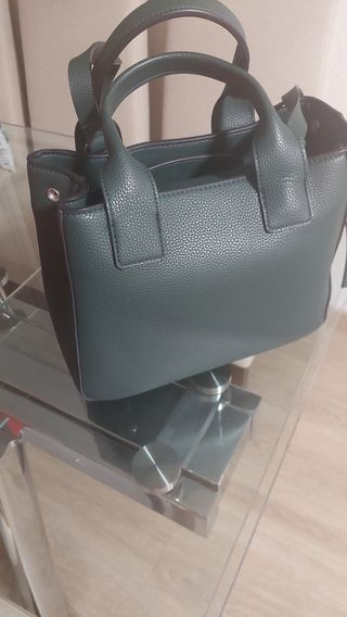 Bolso de mano verde