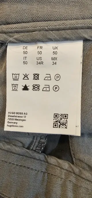 Pantalón Chino Hugo Boss Gris