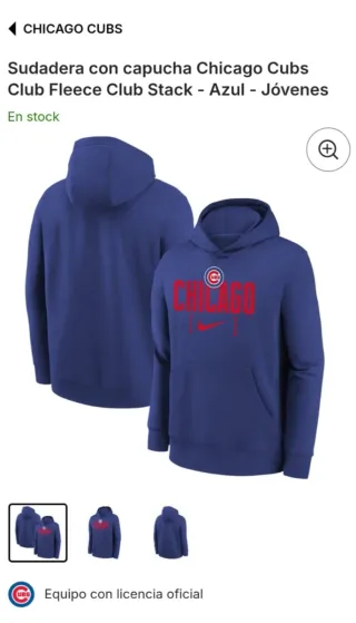 Sudadera Chicago Cubs Talla 14/16 Nike