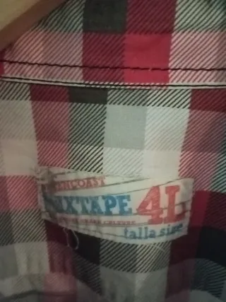 Camisa de cuadros hombre Talla L