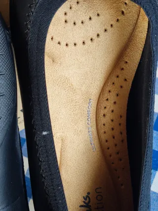 Manoletinas Clarks Negras Talla 39