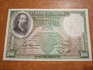 Billete 1000 pesetas 1931