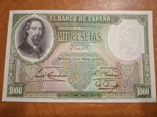 Billete 1000 pesetas 1931