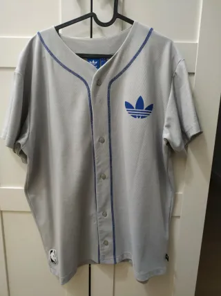 Camisa Béisbol Adidas Knicks Azul/Gris