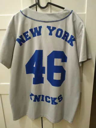 Camisa Béisbol Adidas Knicks Azul/Gris
