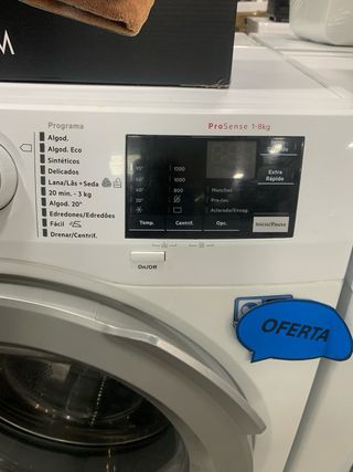 LAVADORA AEG 8kg 1200rpm