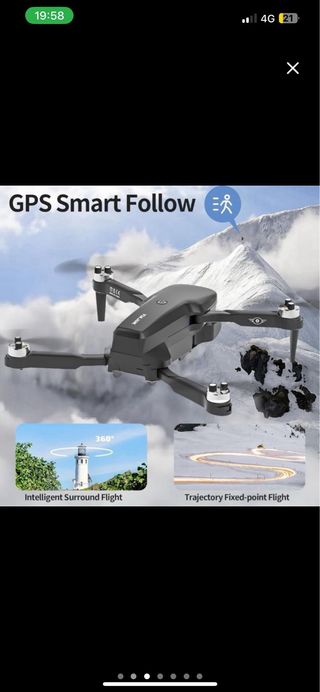 NUEVO Dron F417 GPS 4K con cámara y bolso
