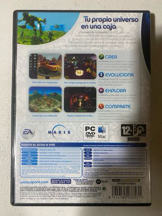 Spore PC DVD ROM Mac