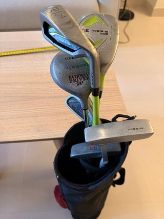 Bolsa y palos de golf infantil U.S. Kids