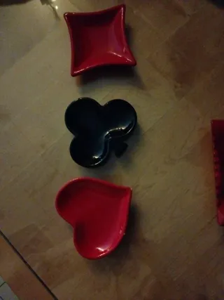 3 posacenere ceramica semi-nuovi