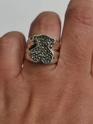 Anillo Grace Tous Oso Plata