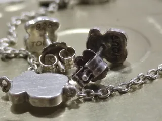 Conjunto Tous Plata y Nácar Niña