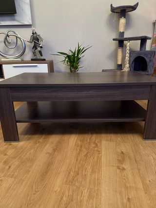 Mesa de centro elevable con rozones