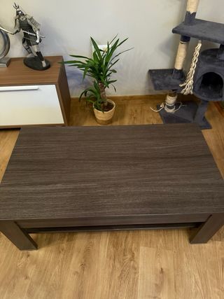 Mesa de centro elevable con rozones