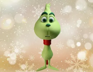 Figura decoración navideña - Grinch y Max