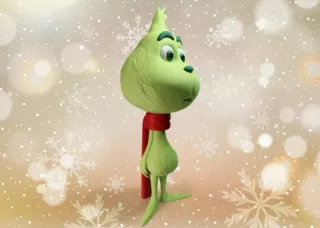 Figura decoración navideña - Grinch y Max