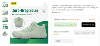 Zapatos descalzos SAGUARO Niños T32