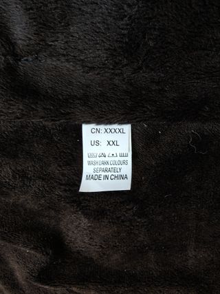 Chaleco calefactable negro con cremallera