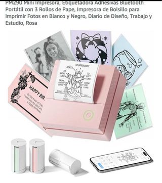 NUEVA Mini Impresora Bluetooth PM290 Rosa