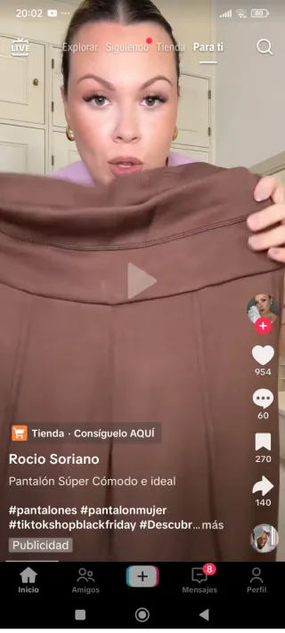 Pantalones largos marrones