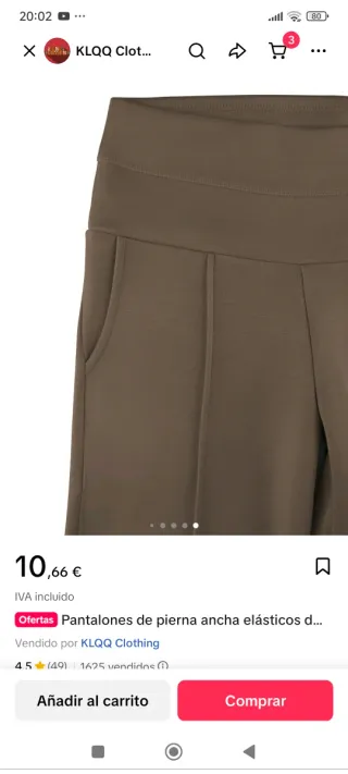 Pantalones largos marrones