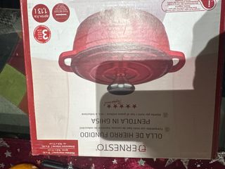 Olla Hierro Fundido Roja 1.13L