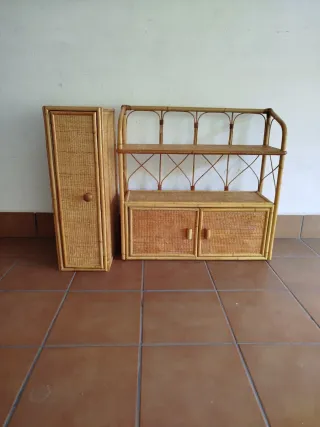 Muebles de bambú y ratán