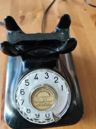 Teléfono Vintage Negro Años 50