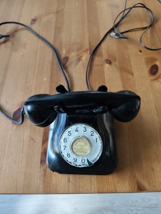 Teléfono Vintage Negro Años 50