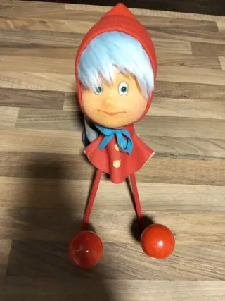 Perchero Vintage Tela y Plástico