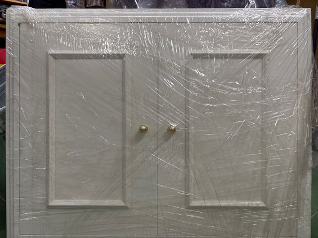2 Puertas lacadas en blanco para muebles pladur