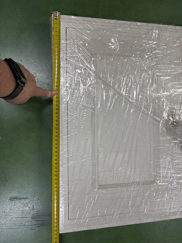 2 Puertas lacadas en blanco para muebles pladur