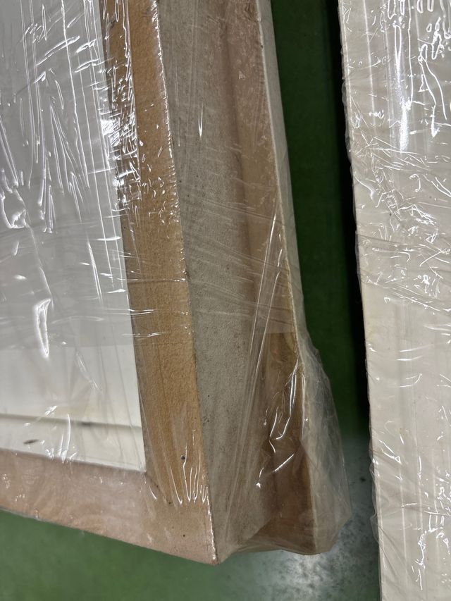 2 Puertas lacadas en blanco para muebles pladur