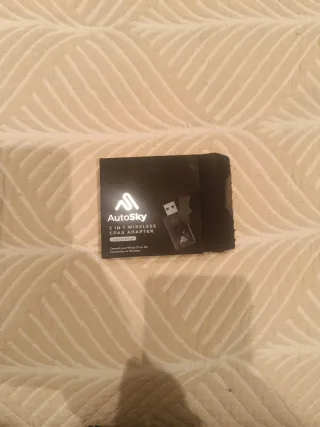 AutoSky 2 en 1 Adaptador CarPlay Inalámbrico