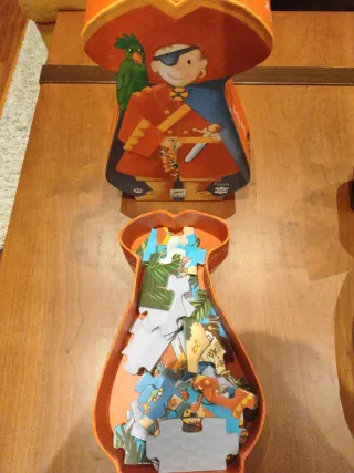 Pack 2 Puzzles Djeco - Pirata y Castillo