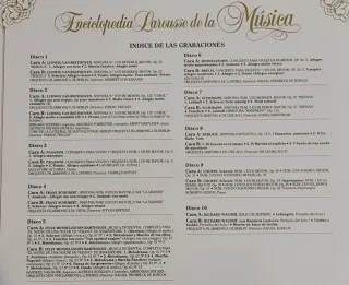 Enciclopedia Larousse Música clasica,vinilo lp.
