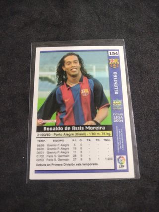Cromo Ronaldinho Fútbol Club Barcelona 2004 Rookie