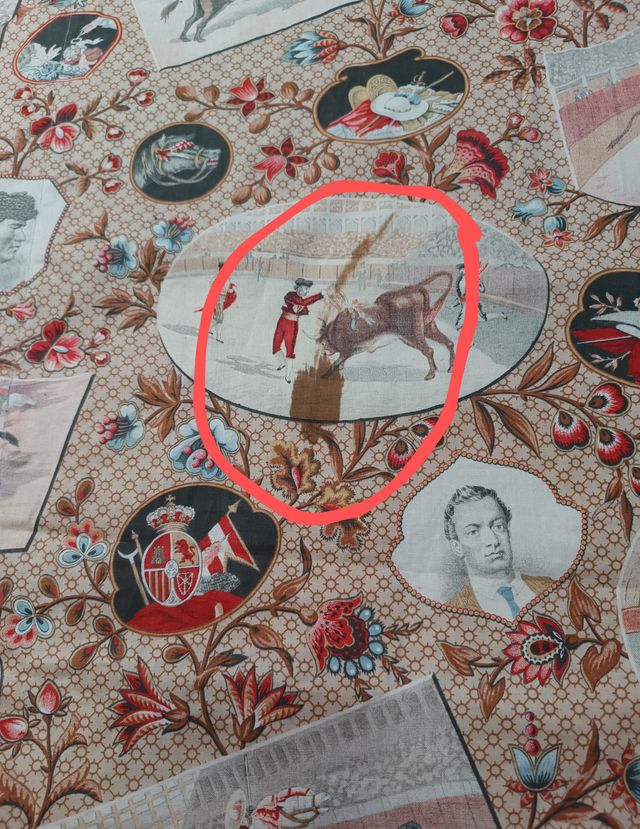 Colcha antigua Tauromaquia